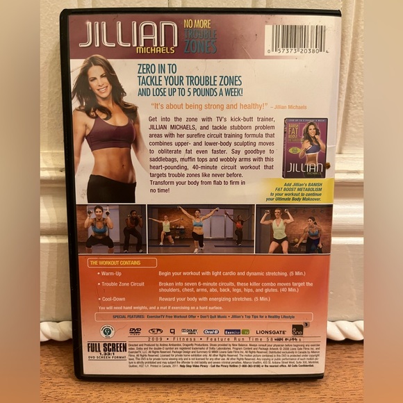 Jillian Michaels Workout DVD. “No More Trouble Zones” - Picture 2 of 2